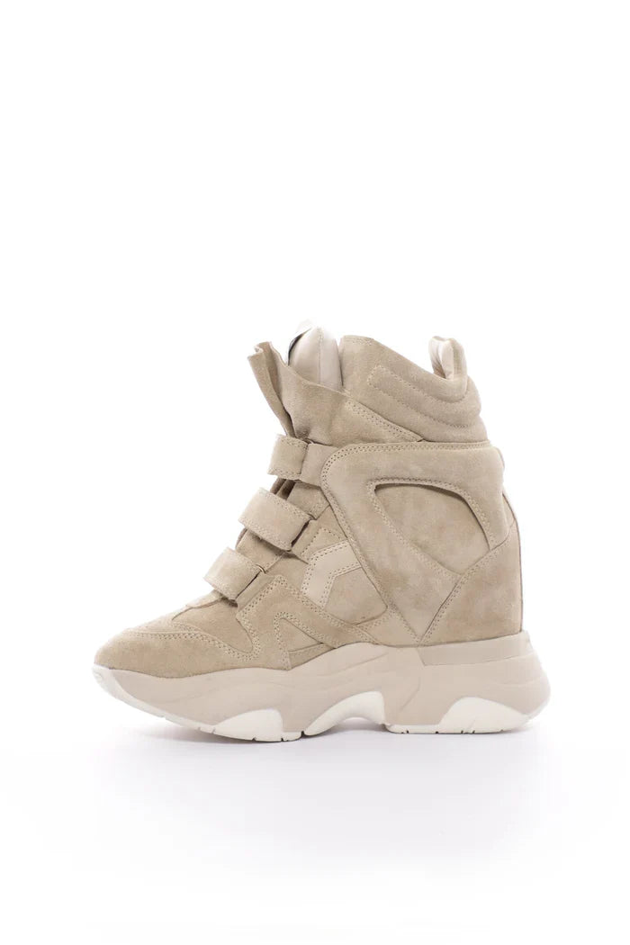 Balskee high-top wedge sneakers in suede calfskin leather