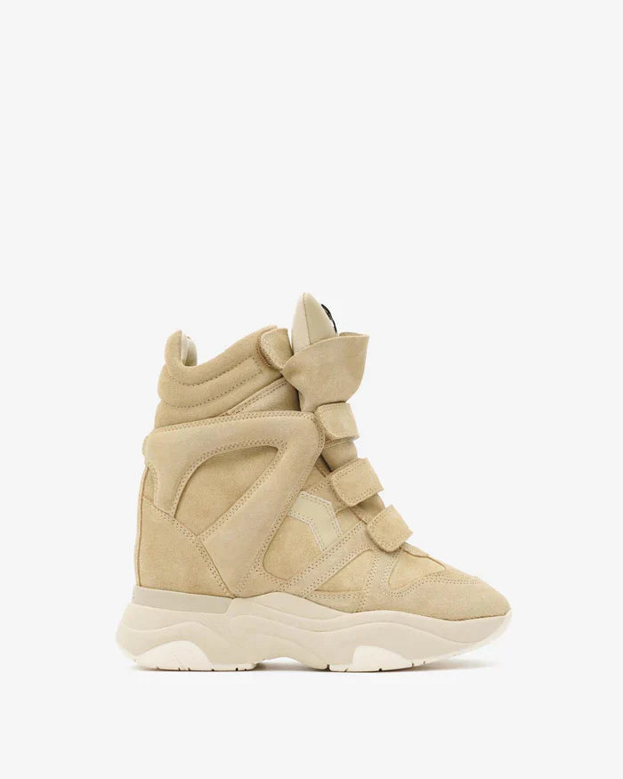 Balskee high-top wedge sneakers in suede calfskin leather