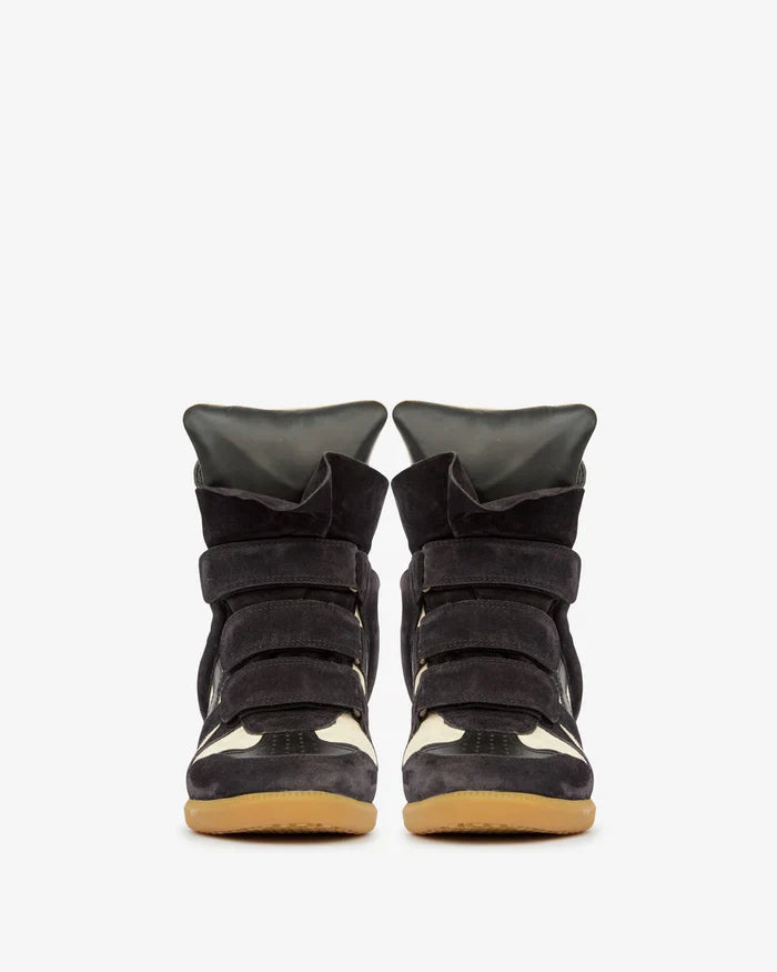Bekett suede calfskin leather wedge sneakers