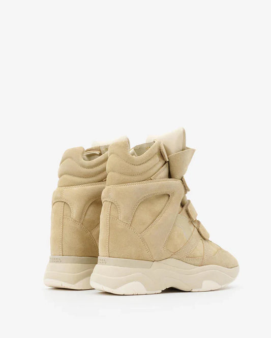 Balskee high-top wedge sneakers in suede calfskin leather