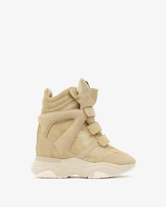 Balskee high-top wedge sneakers in suede calfskin leather